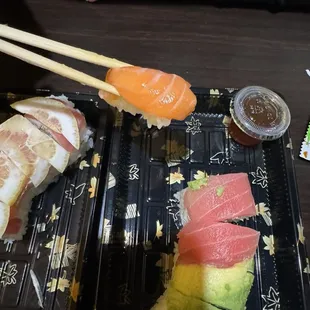 sushi, sushi and sashimi, sashimi, food