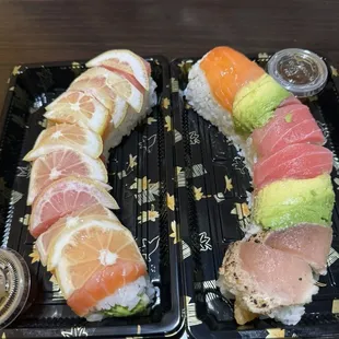 sushi, sushi and sashimi, food, sashimi
