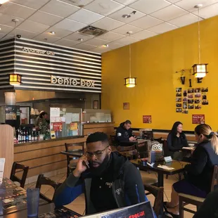 interior, sushi and sashimi