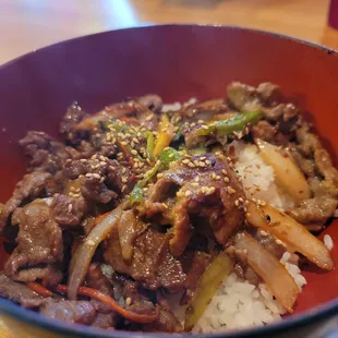 Bulgogi lunch bowl