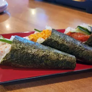 Lunch hand rolls