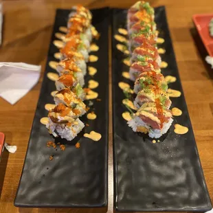 Volcano Roll Spicy Dragon Roll