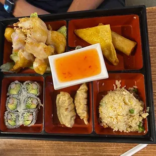 Honey Shrimp Bento Box