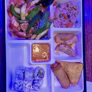 Thai Basil shrimp Dinner Box