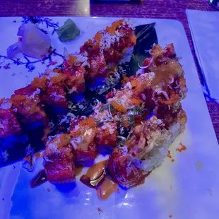 Sushi  Oh My God Roll and Red Dragon Roll