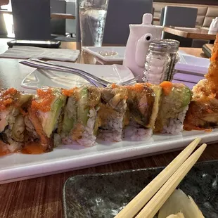 Red dragon sushi roll