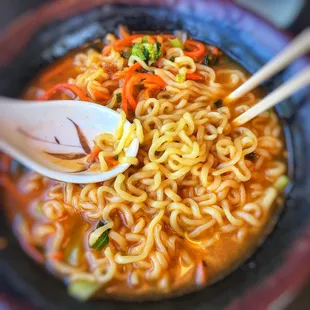 Bulgogi Spicy Ramen. Great flavor but little beef. Still, really good.