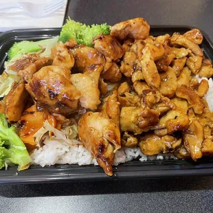 1. Chicken Teriyaki Regular Bento - $9.65 - fresh ingredients, piping hot off the grill but white rice too soft, chicken needs more salt