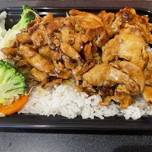 1. Chicken Teriyaki Regular Bento - $9.65 - fresh ingredients, piping hot off the grill but white rice too soft, chicken needs more salt