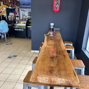 Additional seating at long table