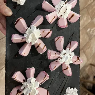 Strawberry mochi ice cream