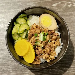 Braised Minced Pork Rice 卤肉饭