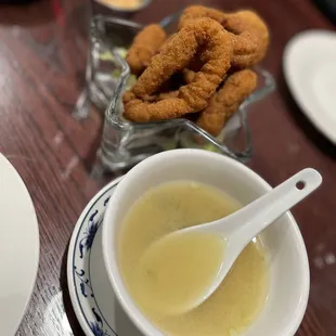 Miso Soup &amp; Calamari