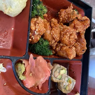 Orange Chickem Bento Box, Lunch