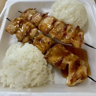 Chicken skewers