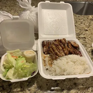 Chicken teriyaki to go