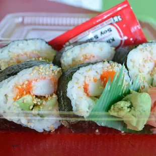 California Roll (HUGE rolls.... Yum)