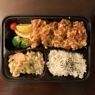 Buffalo Kara-age bento