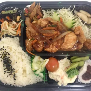 Ginger pork Bento