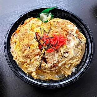 Katsu Don, my husband's fave menu item:)