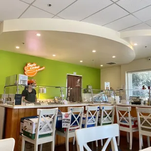 the interior of a restaurant