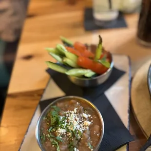 Pinto beans, Tomato &amp; cucumber salad