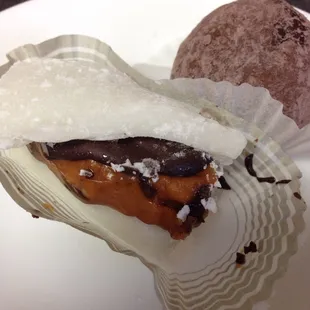 This was my absolute favorite. Peanut butter dark chocolate mochi sandwich. Amazing!