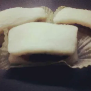 peanut butter azuki mochi sandwich