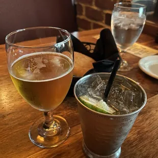 Mule and peroni beer