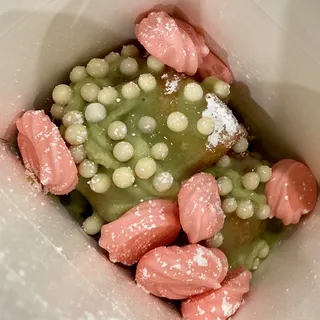 Green Tea and Rose Beignet