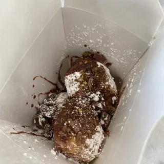 Chocolate and Pistachio Beignet