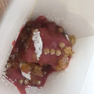 Raspberry and Lemon Beignet