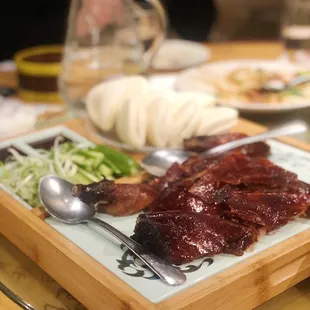 Peking Duck House Special - aka make-your-own bao bun platter... delicious!