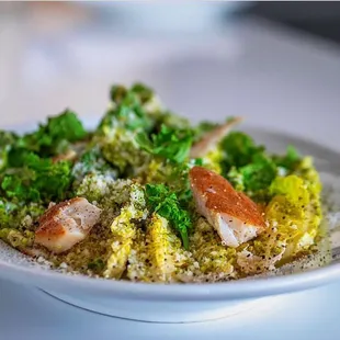 a plate of food with broccoli and meat