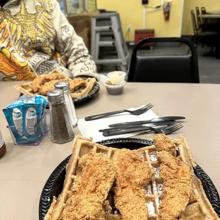 Chicken and waffles
