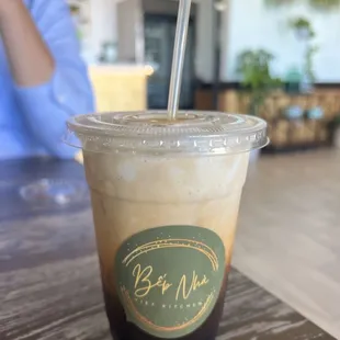Coconut cream viet coffee! Coconut cream was in a slushie form and so delish!