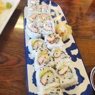 California Roll and Crab/Cream cheese roll