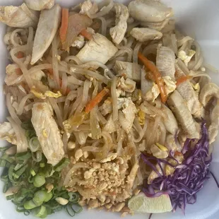 Pad Thai Chicken! Very flavorful!!!!