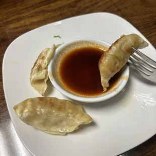 Pork dumplings- the sauce fantastic