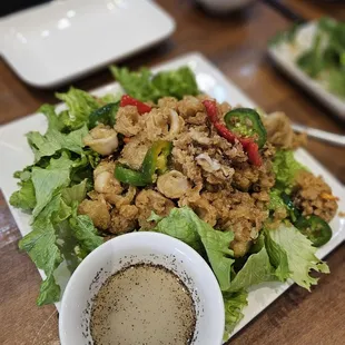 Salt pepper calamari