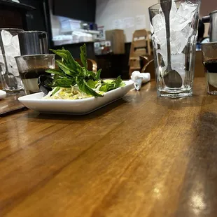 sushi and sashimi, interior