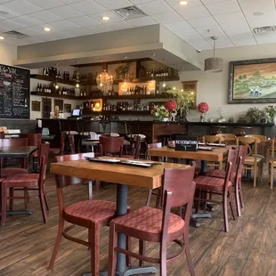 the interior of the restaurant