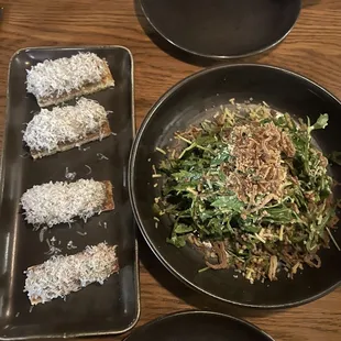 Steak taretar &amp; arugula salad