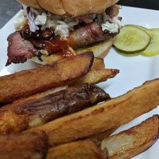 Slow Smoked Beef Brisket Sandwich