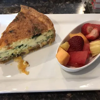 Mile High Bacon & Spinach Quiche