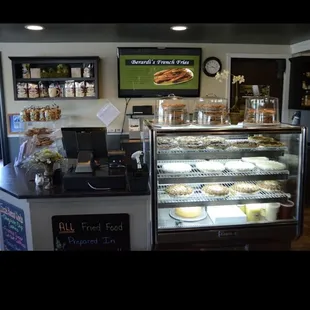 Dessert case ( not my photo ) The coconut cream pie is awesome!