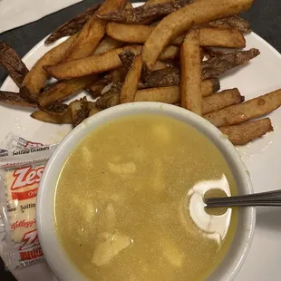 Potato Knoephle &amp; fries