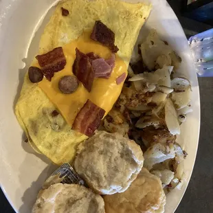 Omelette meat