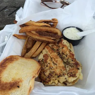 Grilled Haddock Sandwich