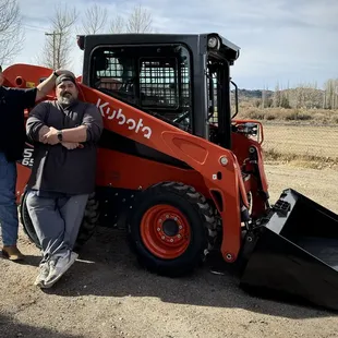 The best sales guy in the tractor game...Jerry Oliva with another happy customer,  Jason N with his new SSV 65